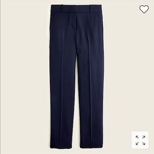 J. Crew full-length trouser pant in bi-stretch wool in Navy Size 8